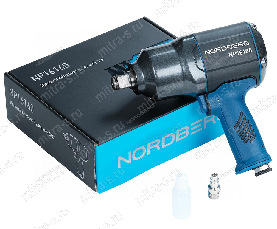 Пневмогайковерт ударный 3/4", 2000 Нм.NP16160 Nordberg