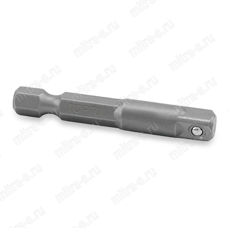 Переходник 1/4"(Hex)х1/4"DR, L-50мм FPKA0808 TopTul