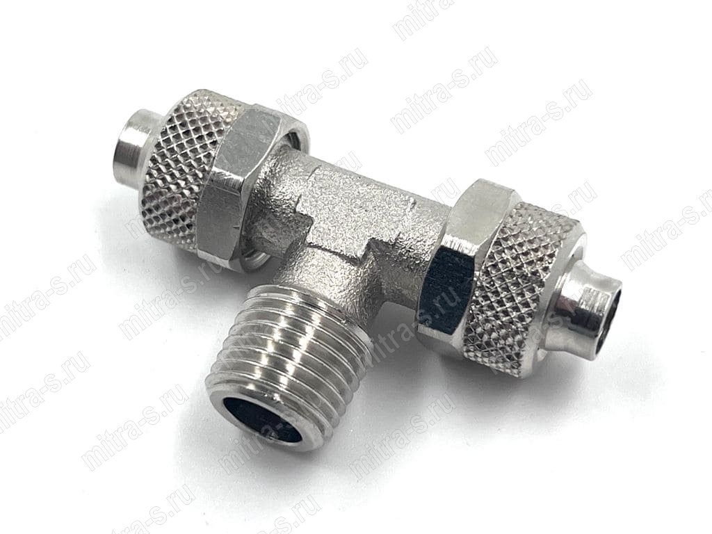 Т-тройник 8*10 мм. М1/4"  A165/6 (15166)