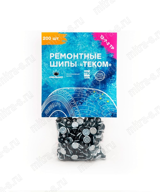Шип ремонтный  7 мм 200 шт 12-7-2TP, 00114577