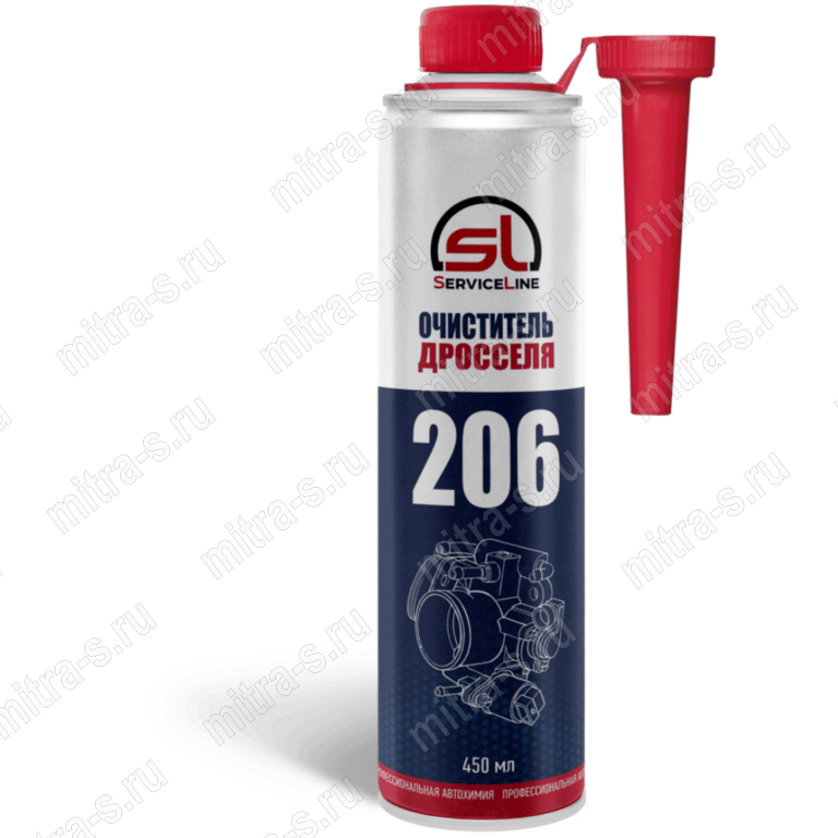 Очиститель дросселя 450 мл, SL.206N (1/24)