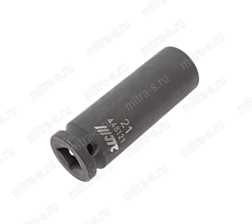 Головка ударная тонкостенная  1/2" 6pt 21мм L-82мм, JTC-448121
