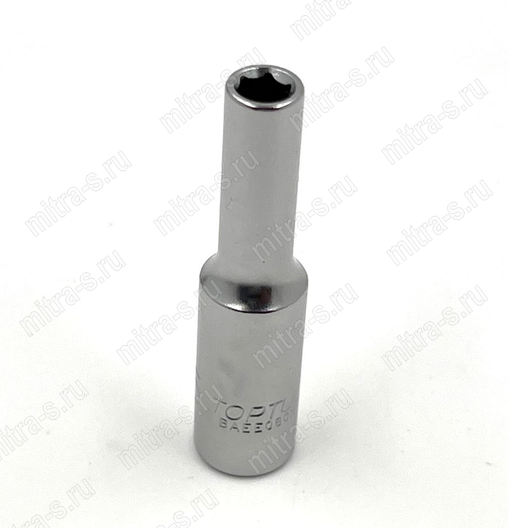 Головка глубокая   1/4" 6pt 5мм L-50мм, BAEE0805 TopTul