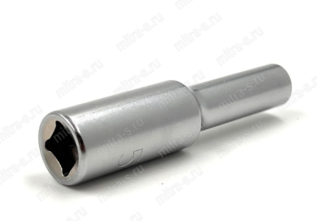 Головка глубокая   1/4" 6pt 5мм L-50мм, BAEE0805 TopTul