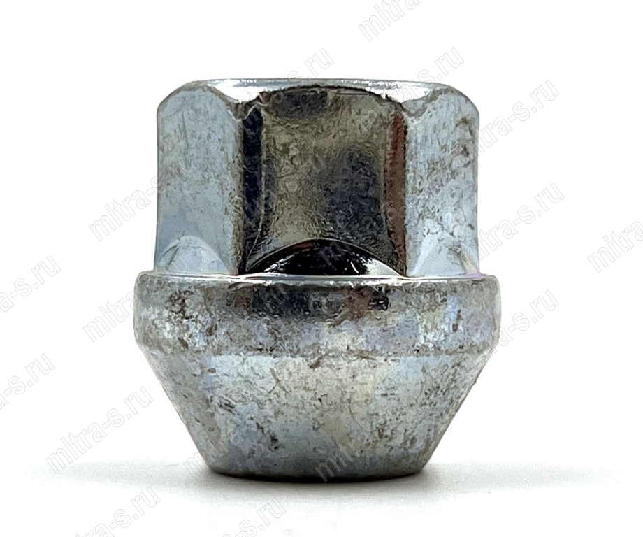 Гайка конус M12*1,25 открытая D23, MB015
