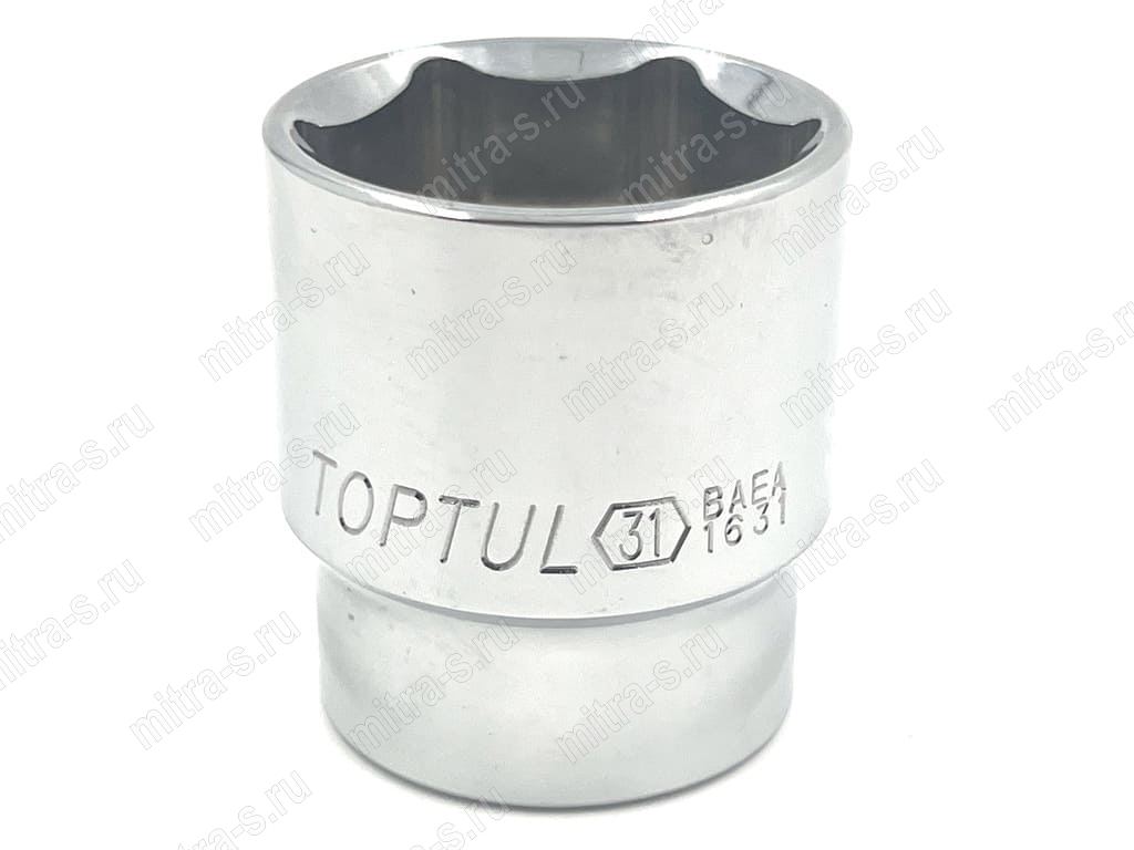 Головка  1/2" 6pt 31мм L-45мм, BAEA1631 TopTul