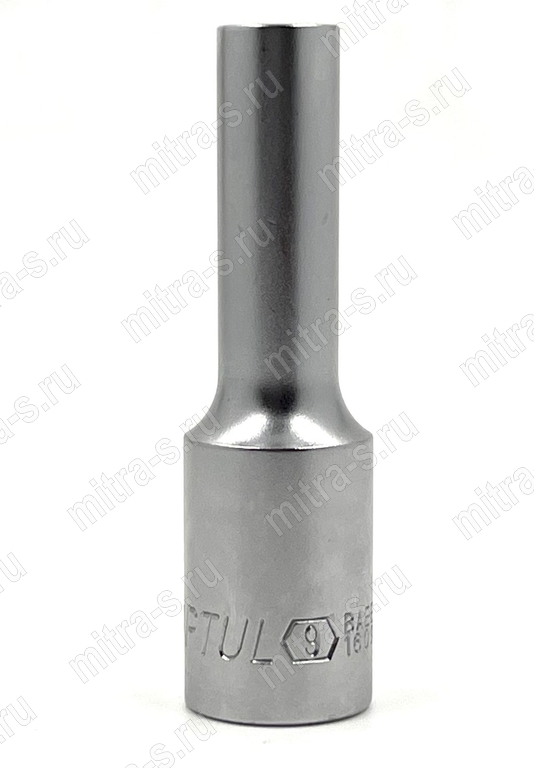 Головка глубокая  1/2" 6pt  9мм L-77мм, BAEE1609 TopTul