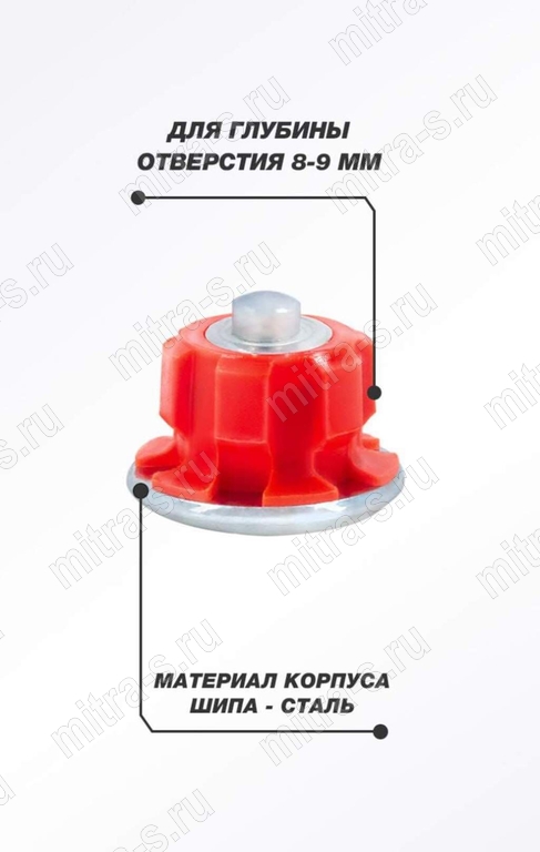 Шип ремонтный  8 мм 100 шт Red Line12-8-2TP-С, 00114110