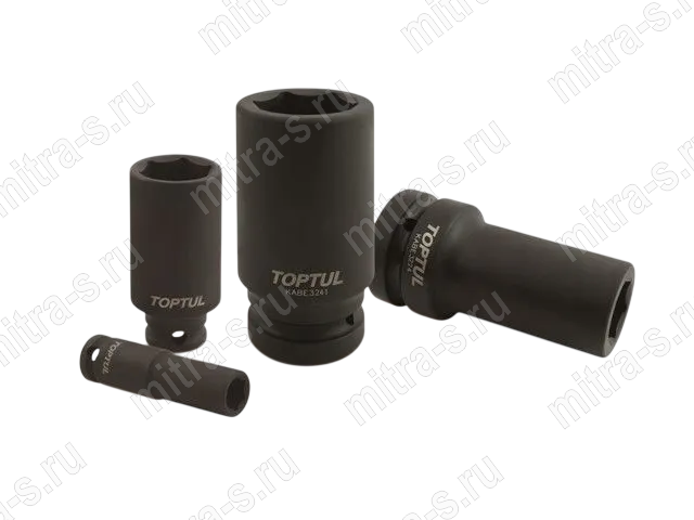 Головка глубокая ударная 1/2" 6pt 27мм L-78мм, KABE1627 TopTul